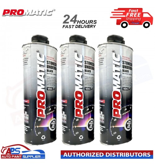 3X PROMATIC STONECHIP UNDERBODY BLACK COATING - 1L