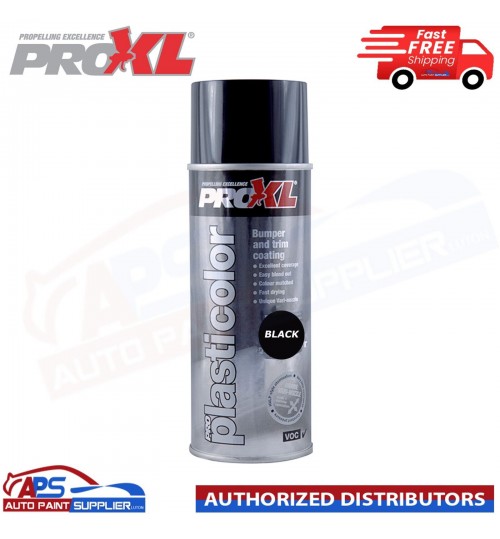 PROXL PC5BLK Pro Plasticolor Bumper & Trim Paint Coating BLACK Aerosol 400ml