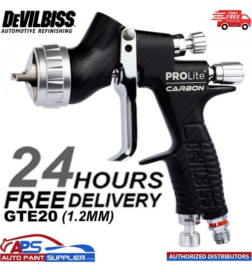 DeVilbiss Carbon Edition PROLite 1.2mm General Setup Spray Gun GTE20 905071-CB