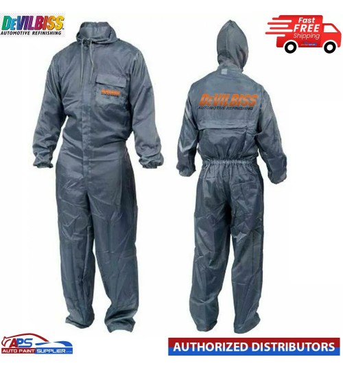 DeVilbiss Professional Pro Clean Spray Painter's Overalls Reuseable Large