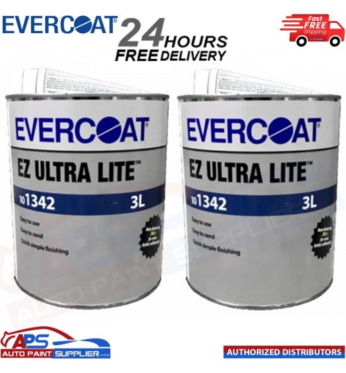 2x Evercoat 101342 EZ Ultra Lite Body Filler - easy levelling sanding filler 3L