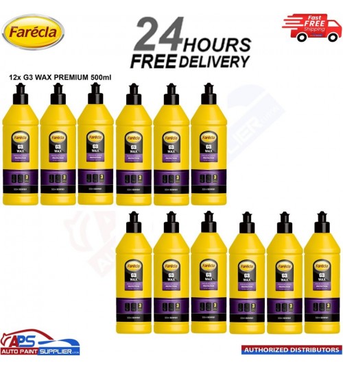 12x Farecla G3 Wax Premium Liquid Protection 500ml G3W501 - FAST DELIVERY