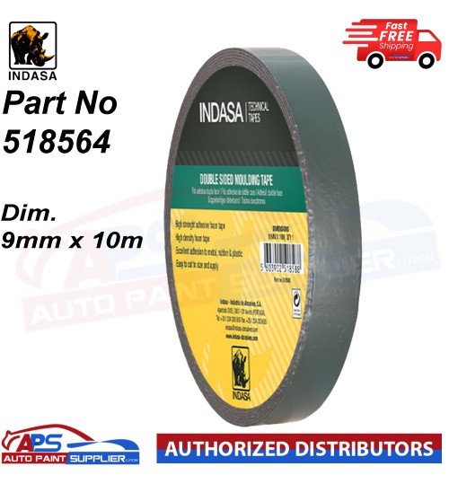 INDASA TECHNICAL TAPES DOUBLE SIDED MOULDING TAPE PART NO 518564 DIM. 9MM X 10M