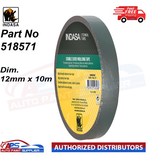 INDASA TECHNICAL TAPES DOUBLE SIDED MOULDING TAPE PART NO 518571 DIM. 12MM X 10M