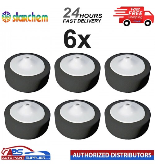 6X STARCHEM - BLACK - 6" COMPOUND HEAD PAD MOP - FAST DELIVERY