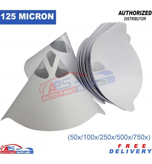 Disposable Paint Strainers 125 Micron Fine Nylon Mesh Filter Tips 50x To 750x