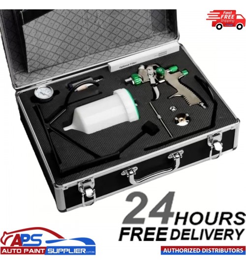 FMT4007 LVLP Air Spray Gun Car Airbrush Painting Gun Kit 1.3mm Nozzle