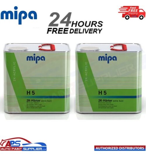 2x MIPA 2K ACRYLIC H 5 EXTRA FAST HARDENER ACTIVATOR 2K HARTER - 2.5 LITRE