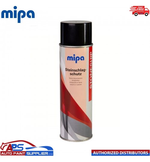 MIPA BLACK STONE CHIP Aerosol 500ml Car Spray All Round Protection