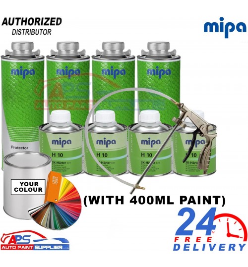 MIPA Protector 2K Tough Bed Liner 4L – Tinted to Any Colour + Free Gun