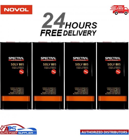 4 x Novol SPECTRAL SOLV 855 STANDARD 5L Acrylic Thinner