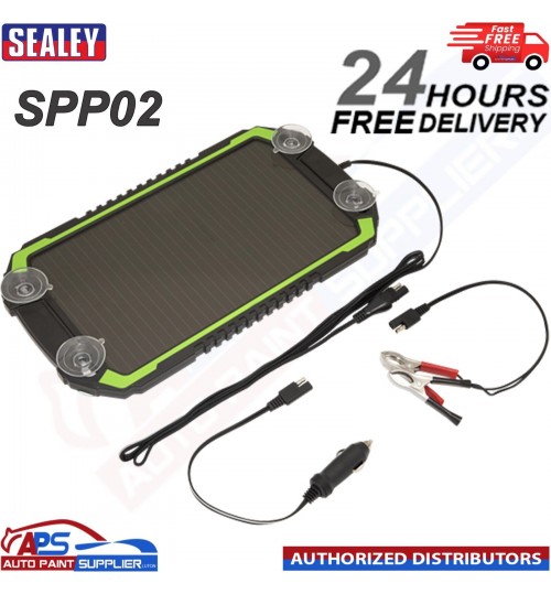 Sealey SPP02 Solar Power Panel 12V/2.4W Boats Caravans Camping Car Van