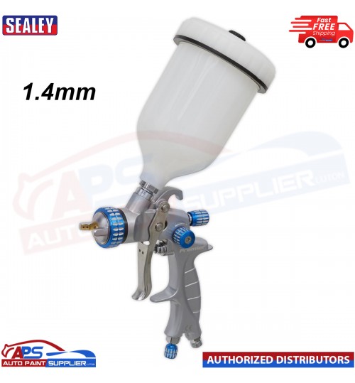 Sealey Gravity Feed Spray Gun 1.4mm Set-Up