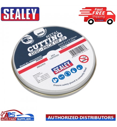 Sealey Cutting Disc Ø115 x 1.2mm , 22mm Bore - Pack of 10