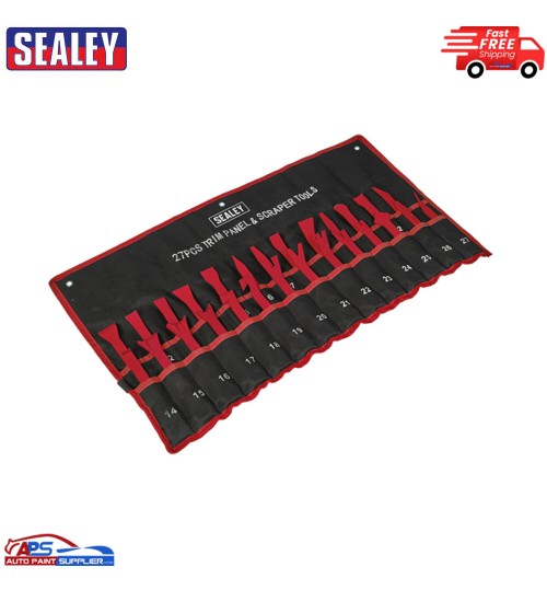 RT27KIT Sealey 27 Piece Trim &Upholstery Removal Tool Set Vehicle/Car Interior