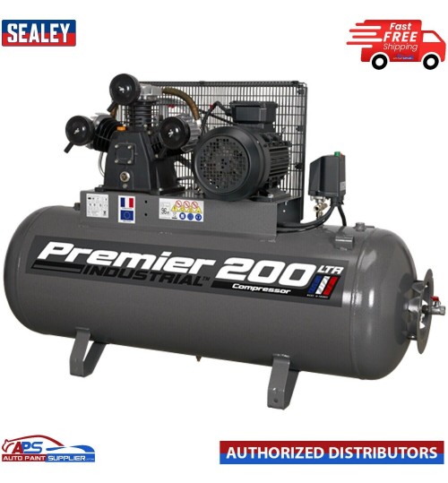 Sealey SAC32055B Compressor 200ltr Belt Drive 5.5hp