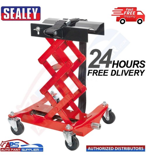 Sealey TJ150E 150Kg Floor Transmission Jack Gearbox Scissor Mechanism Type