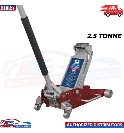 Sealey RJAS2500 2.5 Tonne Aluminium/Steel Trolley Jack with Rocket Lift