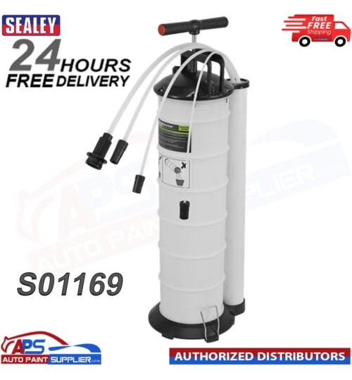 Sealey S01169 Vacuum Oil and Fluid Extractor Manual 6.5ltr Engine Gear Car Van