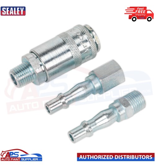 Sealey 1/4''BSP Air Tool Coupling Kit AC60