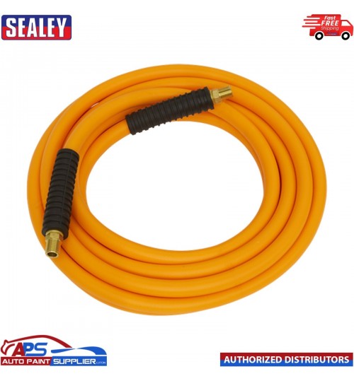Sealey AHHC5 Air Hose Hybrid High Visibility with 1/4"BSP Unions 5mtr x Ø8mm
