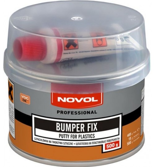 Novol Repair Kit BUMPER FIX Filler 500g Putty Plastic Car Trim Grey